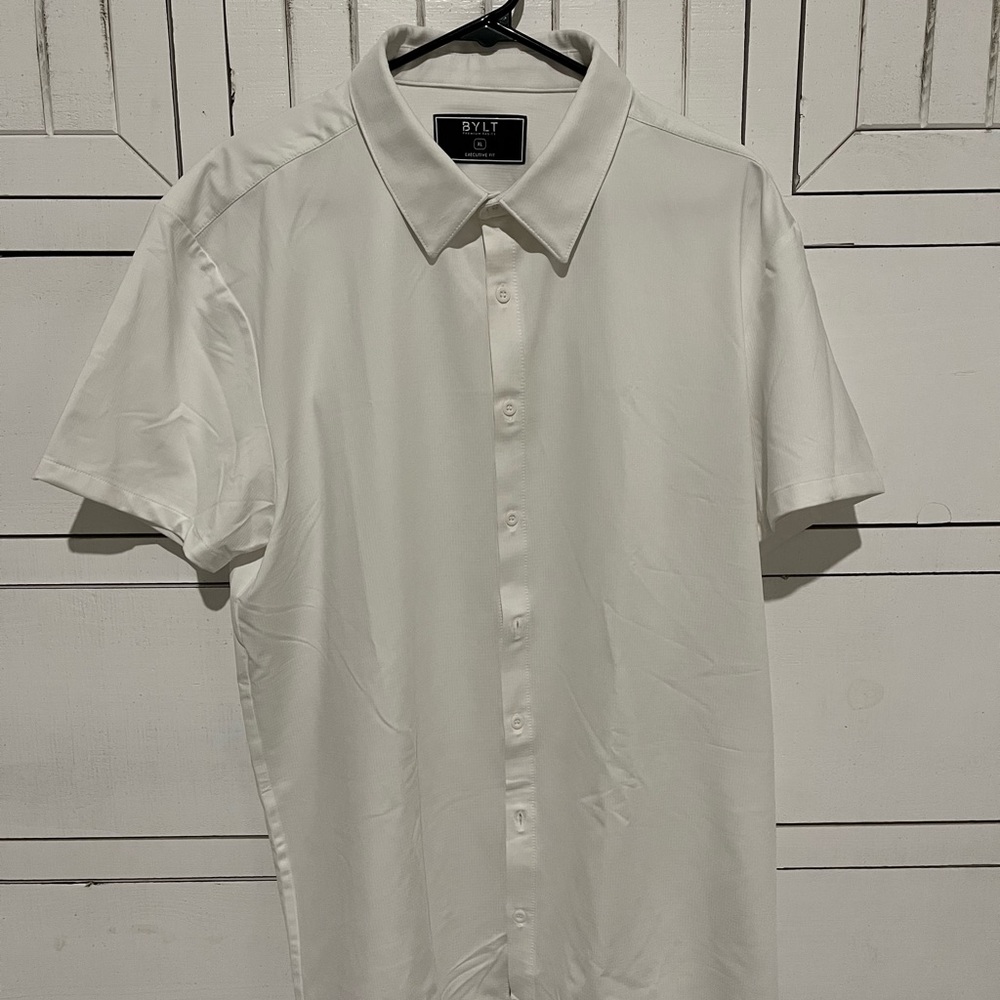 BYLT, XL, Button Down Short Sleeve Shirt